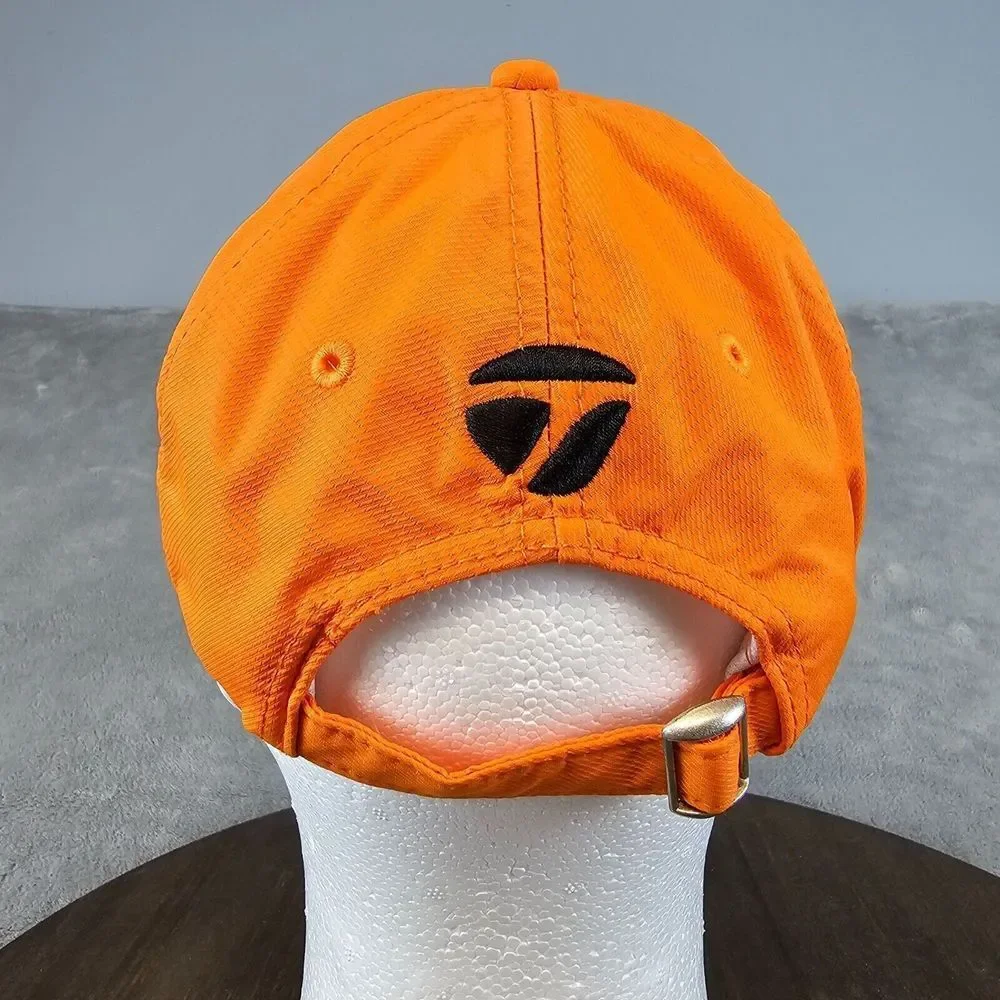 TaylorMade Golf Baseball Cap OSFA Orange TMAX Gear Hat Tee Pocket Strapback R9‎